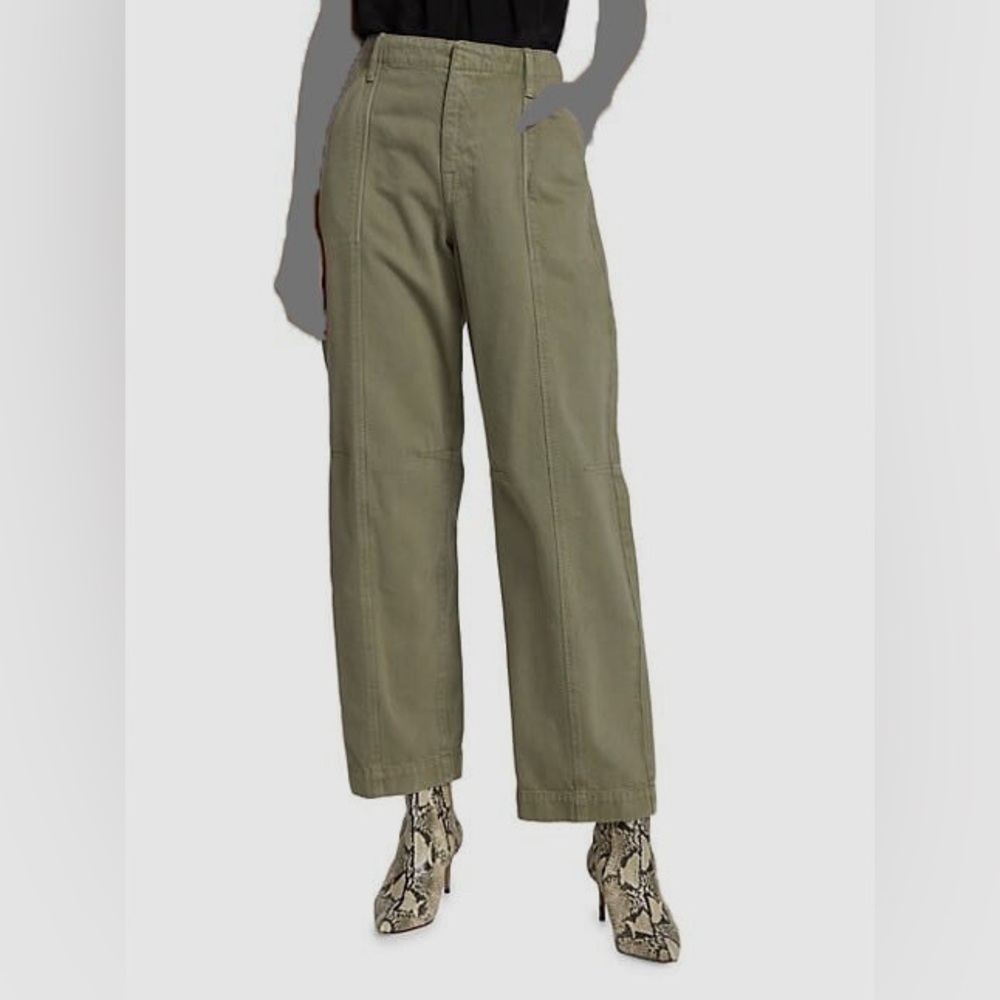 FRAME SEAMED HIGH RISE WIDE LEG 32